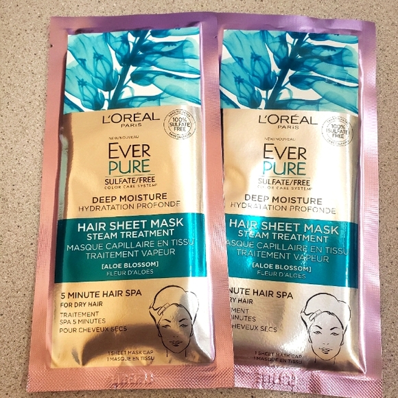 L'Oreal Paris Hair Sheet Mask 2pk - 1.7 fl oz each - Picture 1 of 4